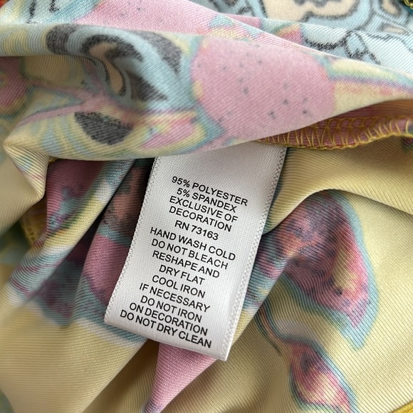 MELISSA PAGE Embellished Print Bell Sleeve Top S - Picture 3 of 8